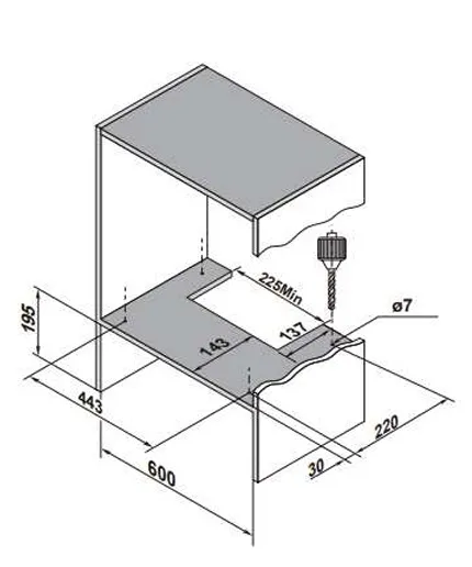 Вытяжка MEFERI SLIDEBOX60IX POWER