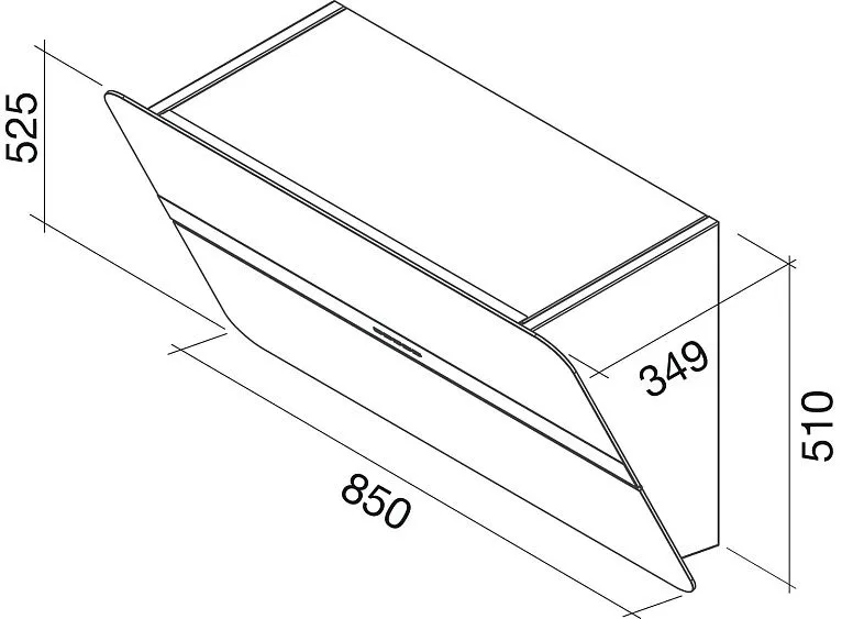 Вытяжка Falmec FLIPPER 85 ix blue