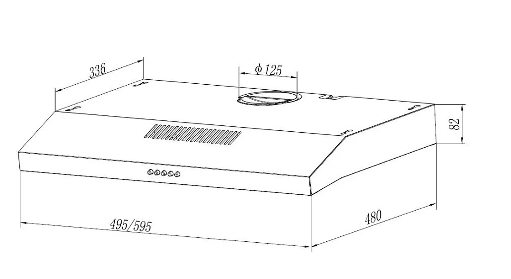 Вытяжка ELIKOR ECO ONE 60 BK