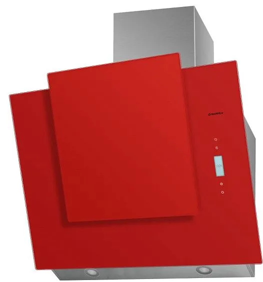 Вытяжка MAUNFELD enver 80 (цвет нерж.+красное стекло)