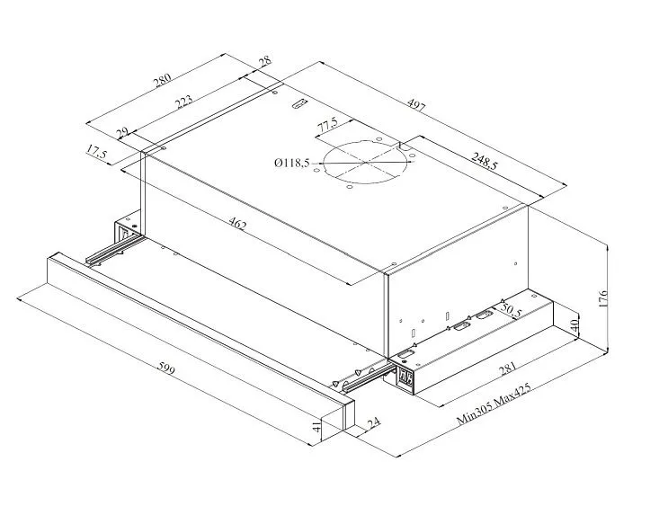 Вытяжка KORTING KHP 6280 N
