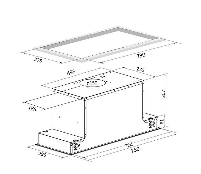 Вытяжка ZIGMUND & SHTAIN K 172.7 B