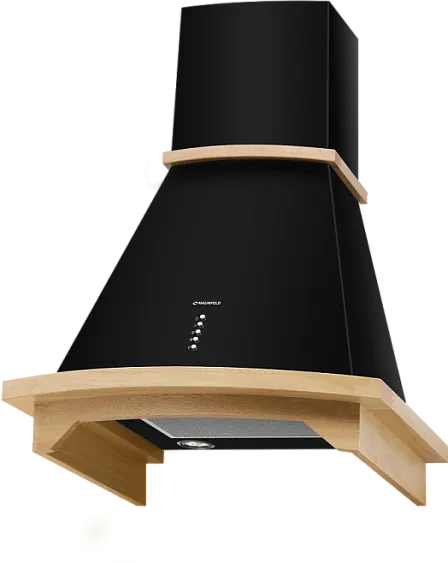 Вытяжка MAUNFELD gretta 60 b (black+неокрашенное дерево)