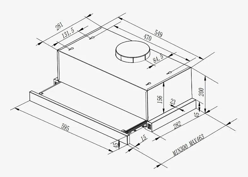 Вытяжка INDESIT INT 64R BL