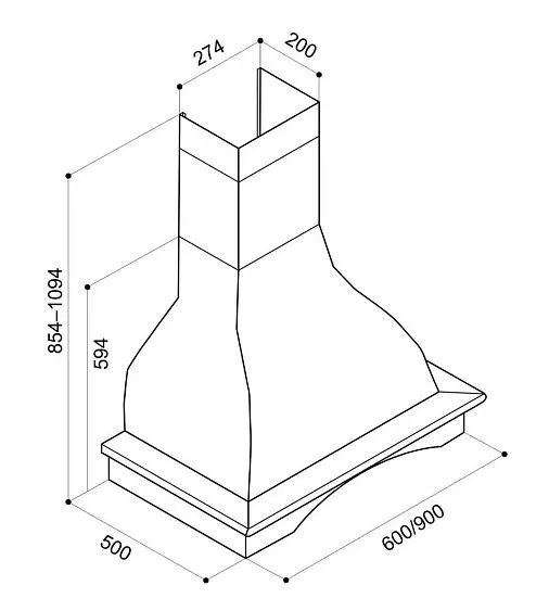 Вытяжка LEX chr 114 600 av