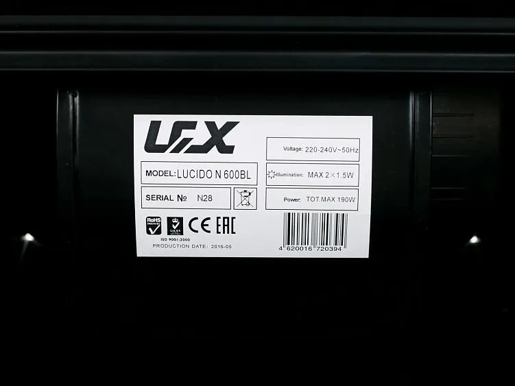 Вытяжка LEX lucido 600 bl