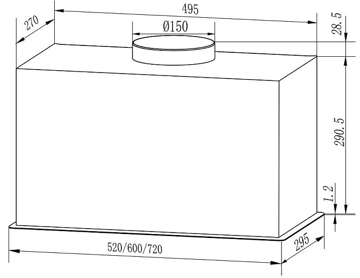 Вытяжка EXITEQ EX-1516 black