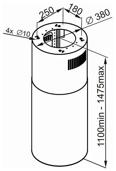 Вытяжка MAUNFELD FESTIVAL 390 Isla белый