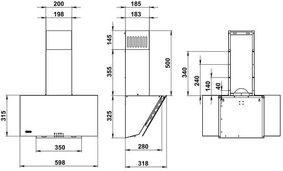 Вытяжка KANZLER D 539 B