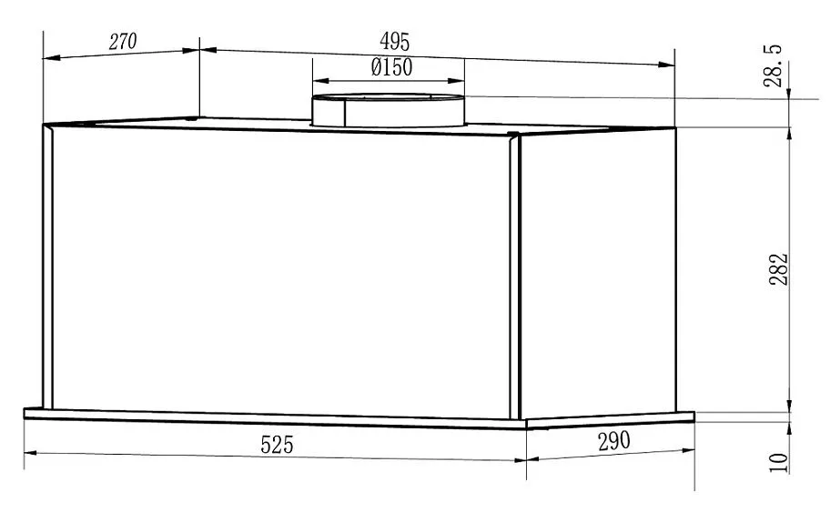 Вытяжка EXITEQ EX-1506 black