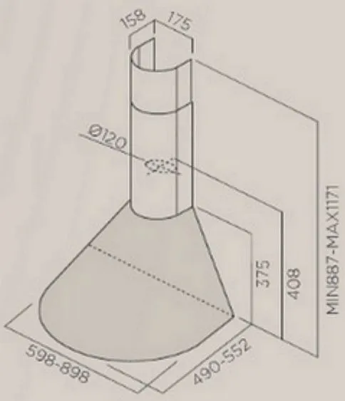 Вытяжка JET AIR round ix/a/90