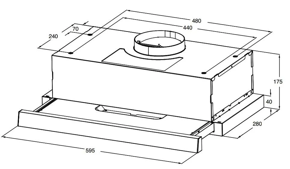 Вытяжка WEISSGAUFF TEL 06 1M BM