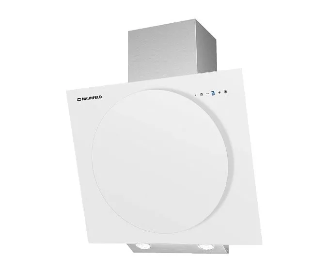 Вытяжка MAUNFELD Leeds 60 нержавейка+белое стекло