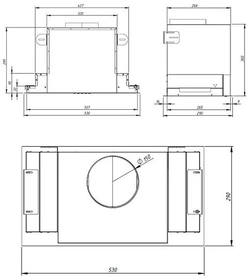 Вытяжка AKPO WK-6 Neva glass 60 чёрный