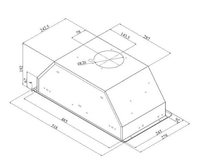 Вытяжка KORTING KHI 6393 X