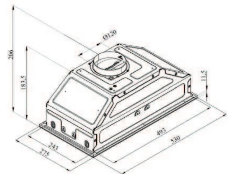 Вытяжка DARINA Built in G605W