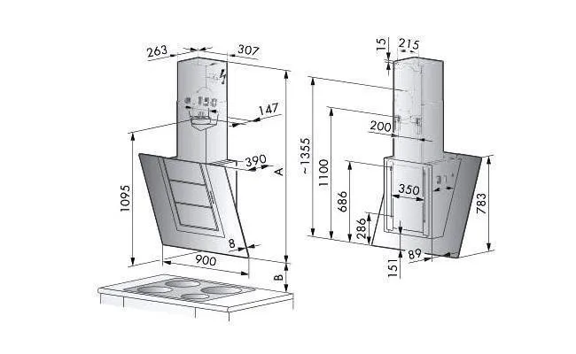 Вытяжка V-ZUG DW Vertica V9 (Vertica DW V9-c)