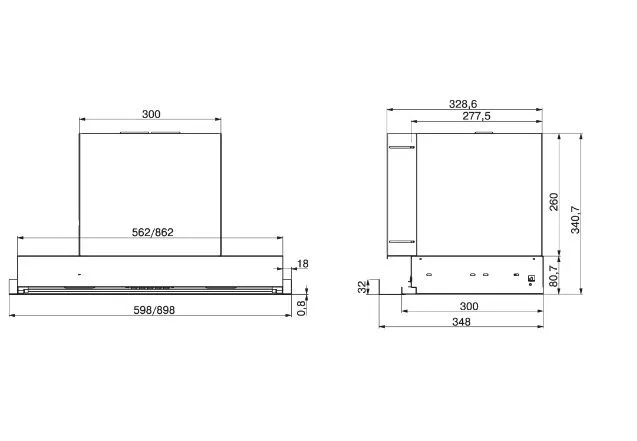 Вытяжка ELIKOR Evolution 60 П 750 Э3Д алюминий