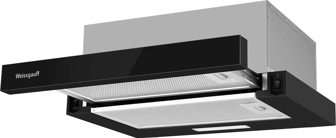 Вытяжка WEISSGAUFF TEL 450 Black Glass