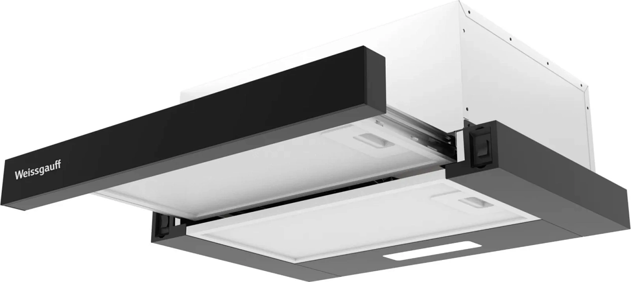 Вытяжка WEISSGAUFF TEL 600 2M Black Glass