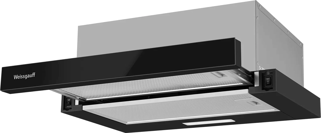 Вытяжка WEISSGAUFF TEL 500 Black Glass