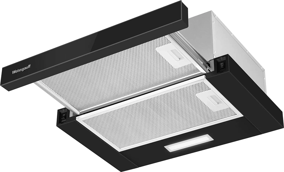Вытяжка WEISSGAUFF TEL 450 Black Glass