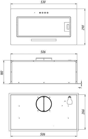 Вытяжка AKPO WK-11 Mio glass 60 белый