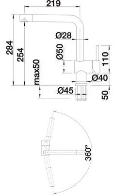 Смеситель BLANCO linus silgranit (517622)