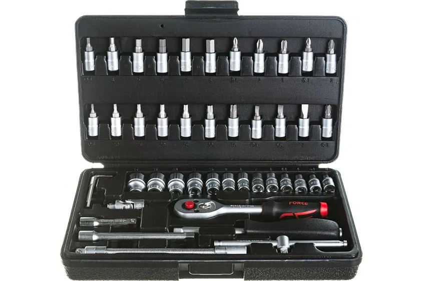 Набор инструмента Force 2462 1/4"DR 46пр