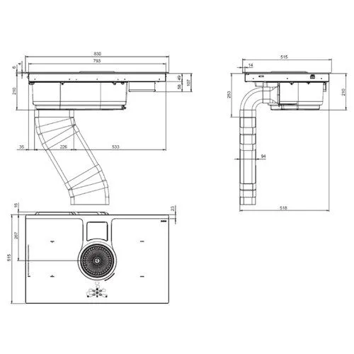 Поверхность ELICA NIKOLATESLA HP BL/F/83