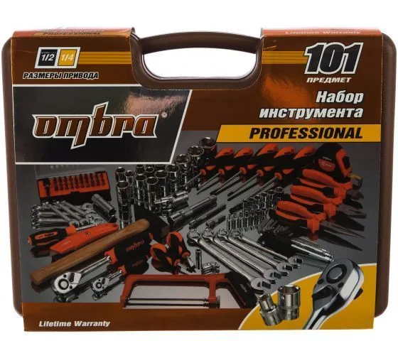 Набор инструментов Ombra OMT101S 1/4" и 1/2"DR