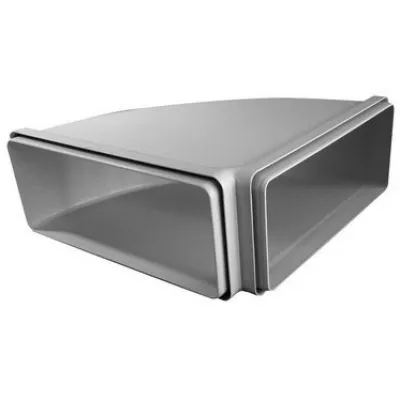 Воздуховод горизонтальный угловой FABER CRO90 220х90 мм (112.0459.455)