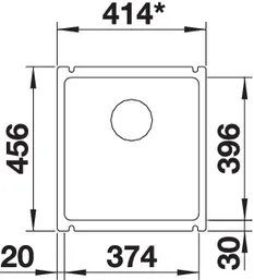 Мойка BLANCO Subline 375-U Ceramic PuraPlus глянцевый белый (523726)