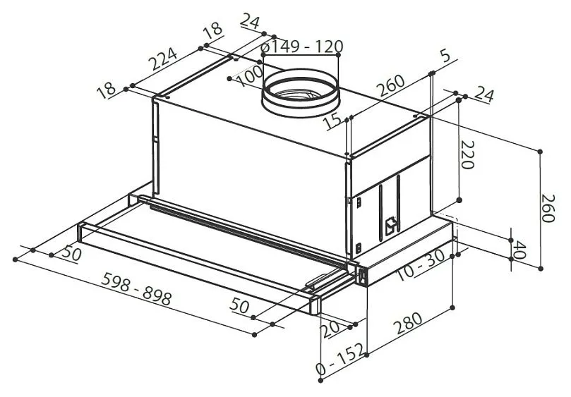 Вытяжка FABER MAXIMA NG EV8 LED AM/X A60 (315.0635.144)