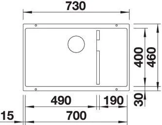 Кухонная мойка Blanco SUBLINE 700-U Level SILGRANIT серый беж с отв.арм. InFino (арт.523545)