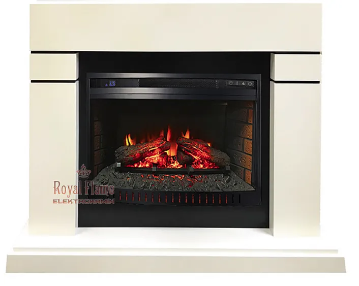 Камин ROYAL FLAME lindos под dioramic 26 led fx (алебастр)