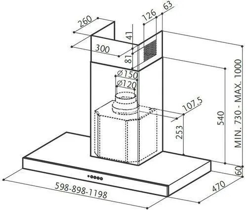 Вытяжка FABER STILO/SP SRM X A120 (325.0557.665)